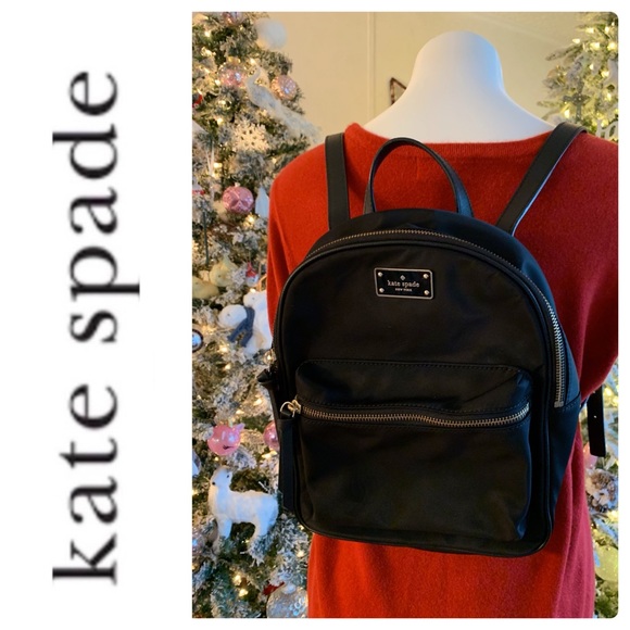 kate spade Handbags - Kate Spade Black Nylon Backpack KSNY Bag